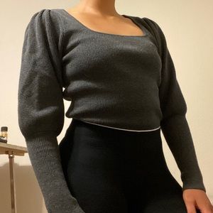 Bell sleeve sweater top